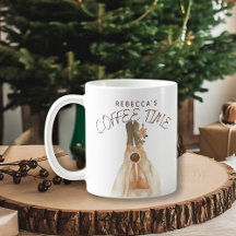 Kerst Soks in Waterverf voor een Gezellige Koffiet