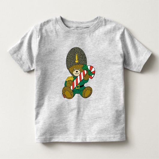Kerst Soldier Guard Beer met Candy Cane Kinder Shirts (Voorkant)