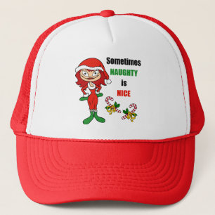 Kerst Soms is stout mooi - Auburn rood Trucker Pet