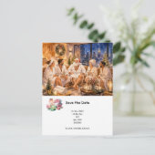 Kerst Spa Feest Uitnodigingskaart Briefkaart (Staand voorkant)