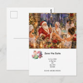 Kerst Spa Feest Uitnodigingskaart Briefkaart (Voorkant / Achterkant)
