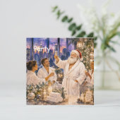 Kerst Spa Feest Uitnodigingskaart Kaart (Staand voorkant)