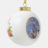 Kerst-sparend Keramische Bal Ornament (Links)