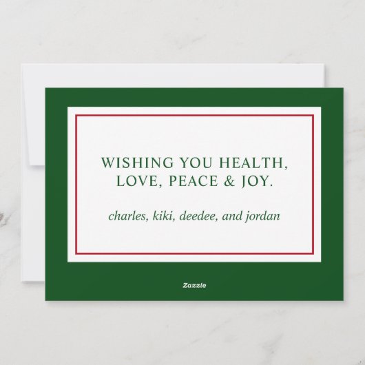 Kerst Sparkle Foto Feestdagenkaart (Achterkant)