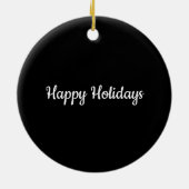 Kerst Sparkle Stars Merry Bright Familienaam Keramisch Ornament (Achterkant)