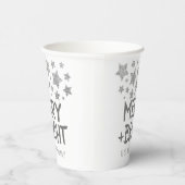 Kerst Sparkle Stars Merry Bright Familienaam Papieren Bekers (Rechts)