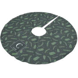Kerst sparren patroon monogram kerstboom rok