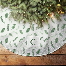 Kerst sparren patroon monogram kerstboom rok