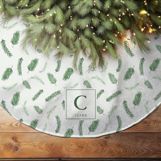 Kerst sparren patroon monogram kerstboom rok