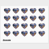 Kerst speciale hart stickers voor cadeau (Vel)