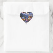 Kerst speciale hart stickers voor cadeau (Tas)