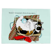 Kerst Speelgoed Box Cat Groot Cadeauzakje (Achterkant)