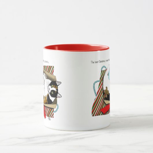 Kerst Speelgoed Box Cat Mok (Midden)