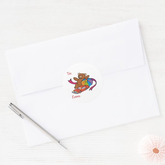 Kerst speelgoed - Cadeau Labels (Envelop)