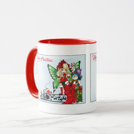 Kerst Speelgoed Fairy Mok (Voorkant links)