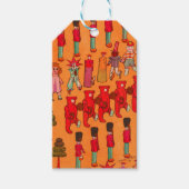 Kerst Speelgoed  Kinderen Spelen Cadeaulabel (Voorkant)