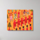 Kerst Speelgoed  Kinderen Spelen Canvas Afdruk (Voorkant)