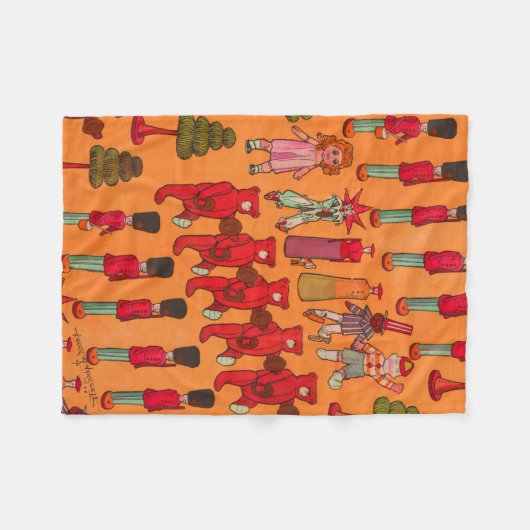 Kerst Speelgoed Kinderen Spelen Fleece Deken (Voorkant (Horizontaal))