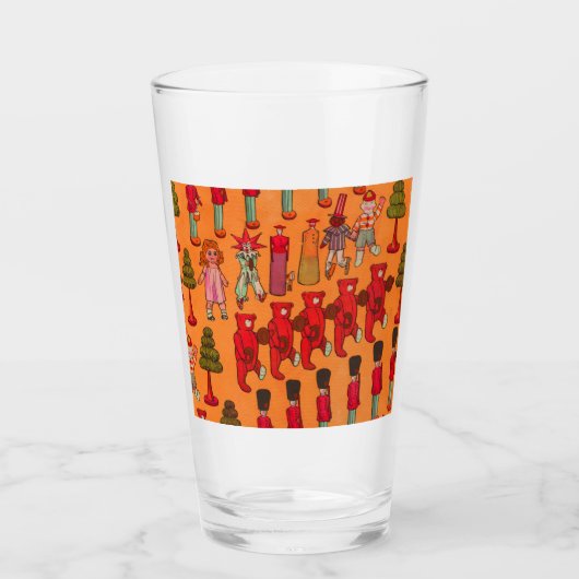 Kerst Speelgoed  Kinderen Spelen Glas (Voorkant)