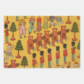 Kerst Speelgoed  Kinderen Spelen Inpakpapier Vel (Voorkant 3)