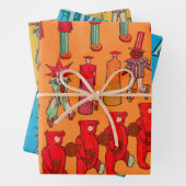 Kerst Speelgoed  Kinderen Spelen Inpakpapier Vel (In situ)