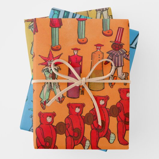 Kerst Speelgoed  Kinderen Spelen Inpakpapier Vel (In situ)