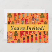 Kerst Speelgoed  Kinderen Spelen Kaart (Voorkant)