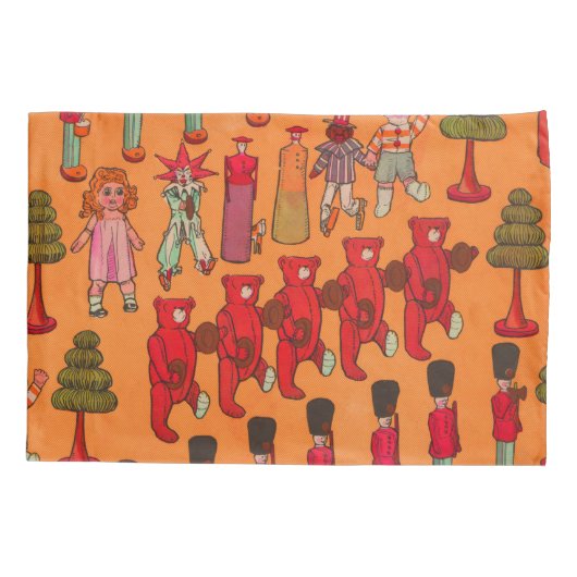 Kerst Speelgoed  Kinderen Spelen Kussensloop (Achterkant)