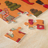 Kerst Speelgoed  Kinderen Spelen Legpuzzel (Zijkant)