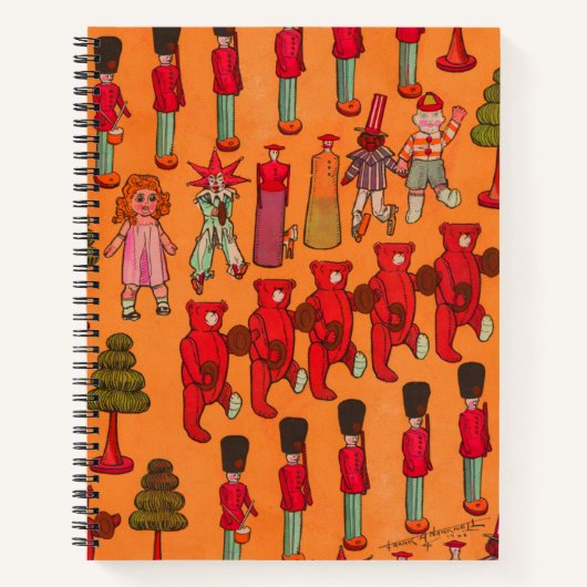 Kerst Speelgoed  Kinderen Spelen Notitieboek (Voorkant)