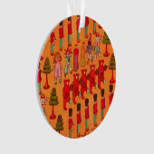 Kerst Speelgoed  Kinderen Spelen Ornament (voorkant)