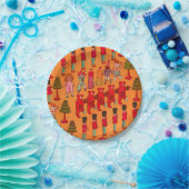 Kerst Speelgoed  Kinderen Spelen Papieren Bordje (Feest)