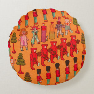 Kerst Speelgoed  Kinderen Spelen Rond Kussen