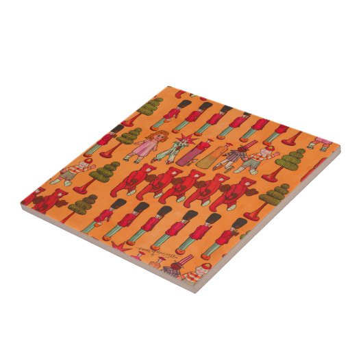 Kerst Speelgoed  Kinderen Spelen Tegeltje (Zijkant)