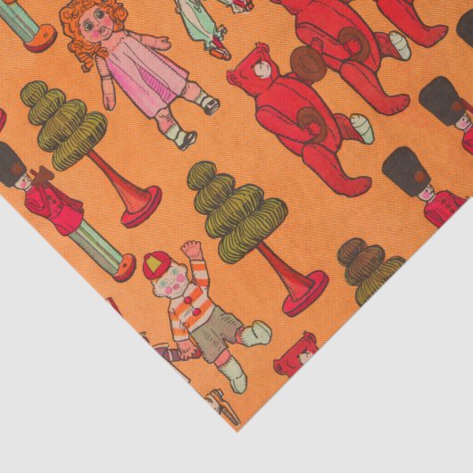 Kerst Speelgoed Kinderen Spelen Tissuepapier (Detail)