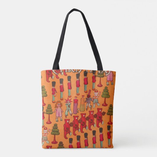 Kerst Speelgoed  Kinderen Spelen Tote Bag (Achterkant)