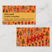 Kerst Speelgoed  Kinderen Spelen Visitekaartje (Voorkant / Achterkant)