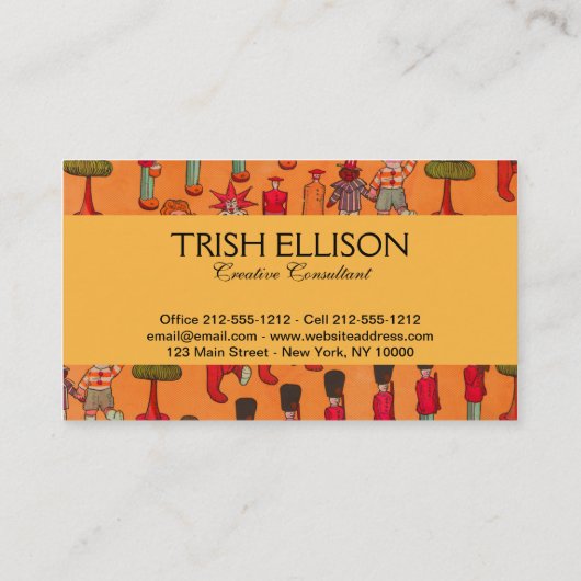 Kerst Speelgoed  Kinderen Spelen Visitekaartje (Achterkant)