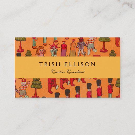 Kerst Speelgoed  Kinderen Spelen Visitekaartje (Voorkant)