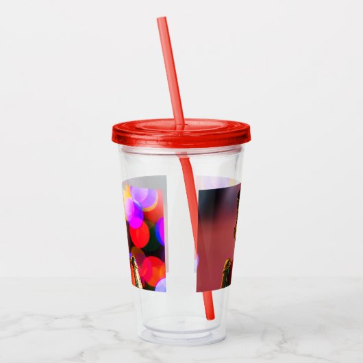 Kerst speelgoed soldaat beeldje SlipperyJoe gay pr Acryl Drinkbeker (Links)