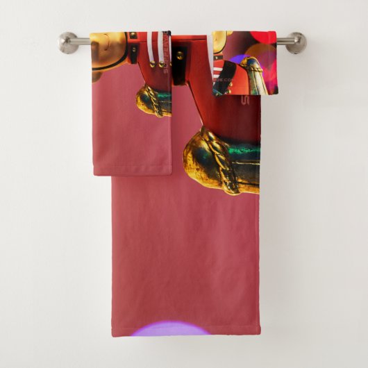 Kerst speelgoed soldaat beeldje SlipperyJoe gay pr Bad Handdoek (Insitu)