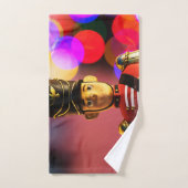 Kerst speelgoed soldaat beeldje SlipperyJoe gay pr Bad Handdoek (Handdoek)