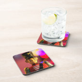 Kerst speelgoed soldaat beeldje SlipperyJoe gay pr Bier Onderzetter (Rechterzijde)