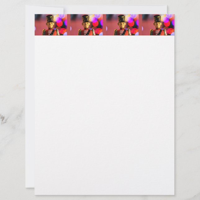 Kerst speelgoed soldaat beeldje SlipperyJoe gay pr Briefhoofd (Voorkant)