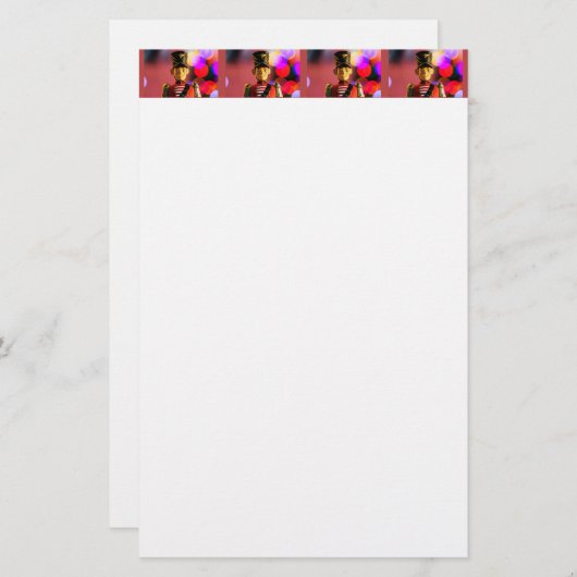 Kerst speelgoed soldaat beeldje SlipperyJoe gay pr Briefpapier (Voorkant / Achterkant)