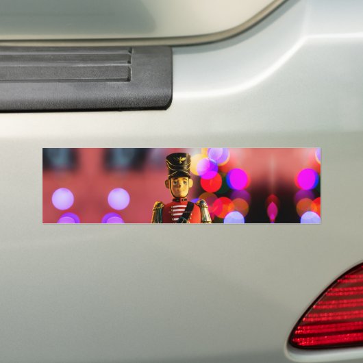 Kerst speelgoed soldaat beeldje SlipperyJoe gay pr Bumpersticker (Op auto)