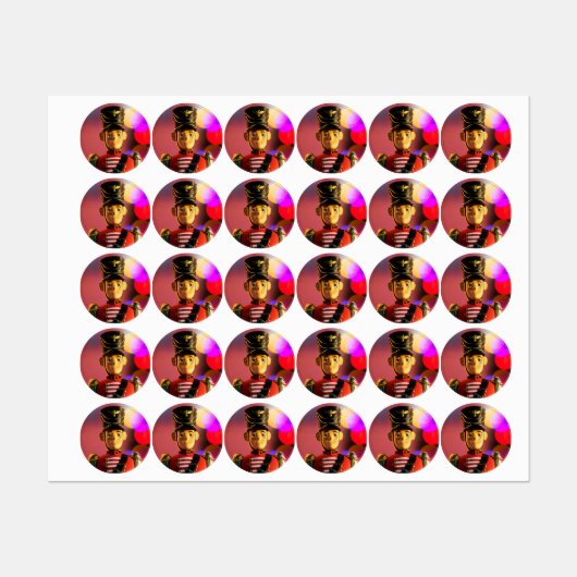 Kerst speelgoed soldaat beeldje SlipperyJoe gay pr Labels (Vel)