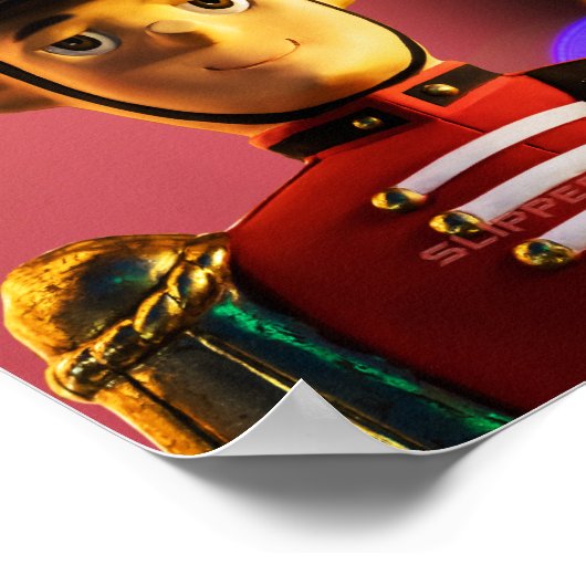 Kerst speelgoed soldaat beeldje SlipperyJoe gay pr Poster (Hoek)