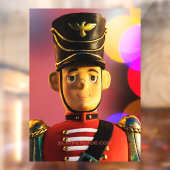 Kerst speelgoed soldaat beeldje SlipperyJoe gay pr Raamsticker (Vel 2)