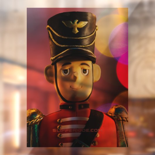 Kerst speelgoed soldaat beeldje SlipperyJoe gay pr Raamsticker (Vel 2)